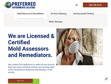 Tablet Screenshot of preferredenviro.com
